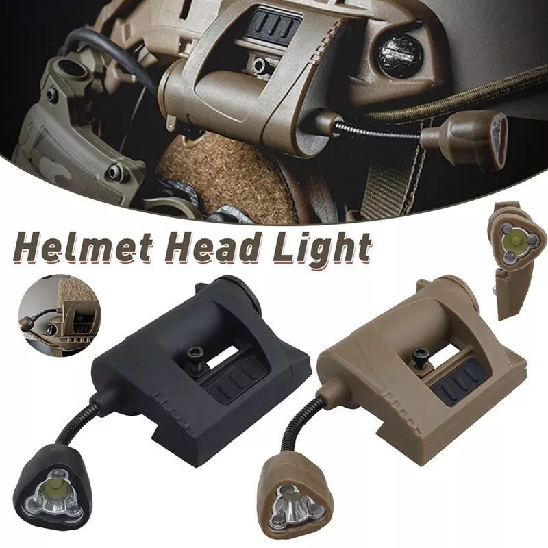 Outdoor Hunting Lights - 戦術的なLEDヘルメットライト,ハンティング懐中電灯,キャンプ,アウトドア,3つの照明モード