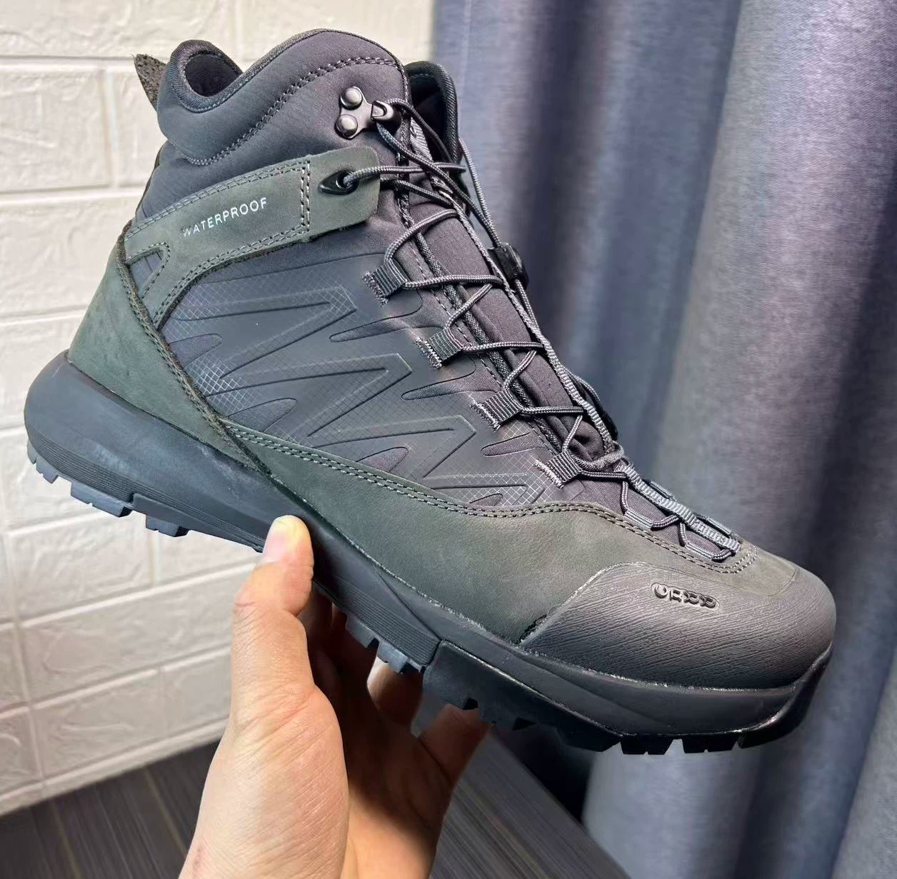 Hunting Outdoor Wear - ハイカットレザーハイキングシューズ メンズ 高級ブランド 新作デザイナートレンドスニーカー アウトドアトレッキングハンティングクライミングスポーツ ストリート