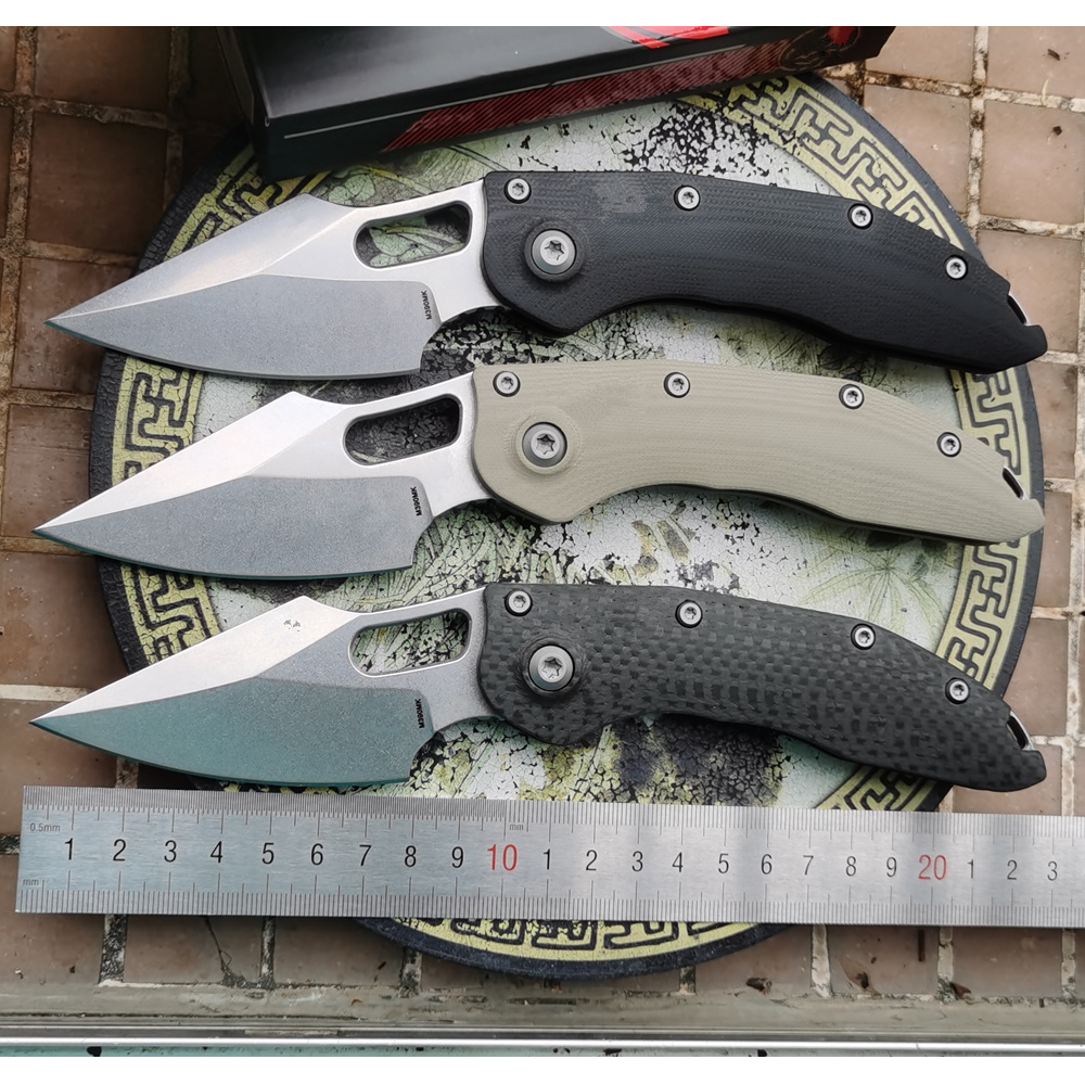 Knife Hunting Fixed Blade - Jufugle-ポケット折りたたみナイフ、ポケットナイフ、新しいステッチ、本物のカーボンファイバー、g10ボールベアリングマーク、m390mkブレード、狩猟魚、edcツール、キャンプツール