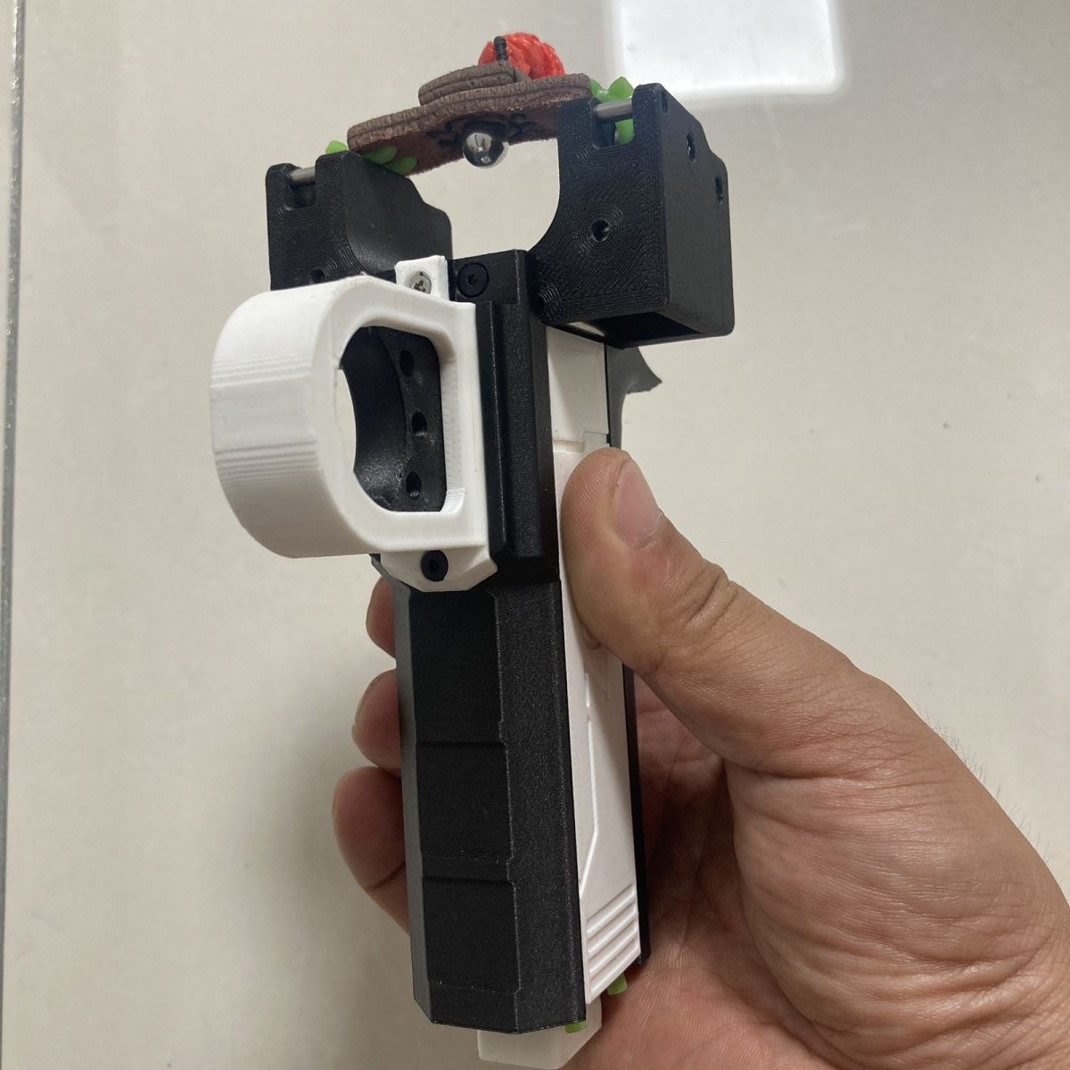 Outdoor Hunting Prints - 屋外用ポータブルEDCプラスチック3Dプリント製機械式自動装填磁気ゴムバンドキャンプハンティング高速射撃ツール