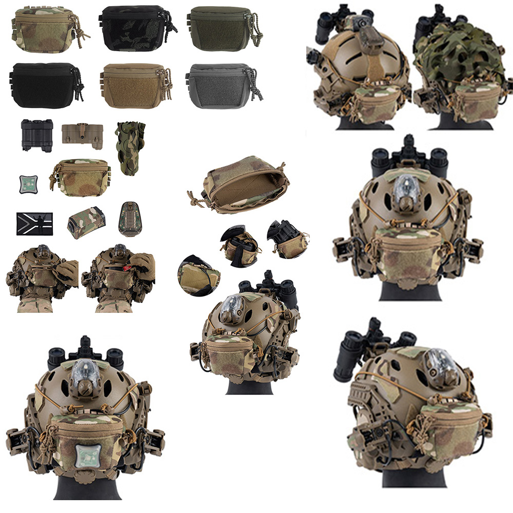 Outdoor Hunting Movies - アウトドアハンティングCSゲームスポーツSCヘルメットバッグ収納ヘルメットアクセサリーダブルジッパータクティカルゲーム映画小道具