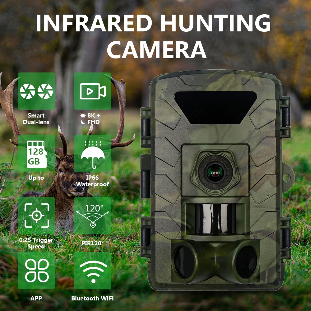野生動物モニタリング用 PR803W 2 インチ 8K Wi - Hunting Outdoor Camera のレビューと価格