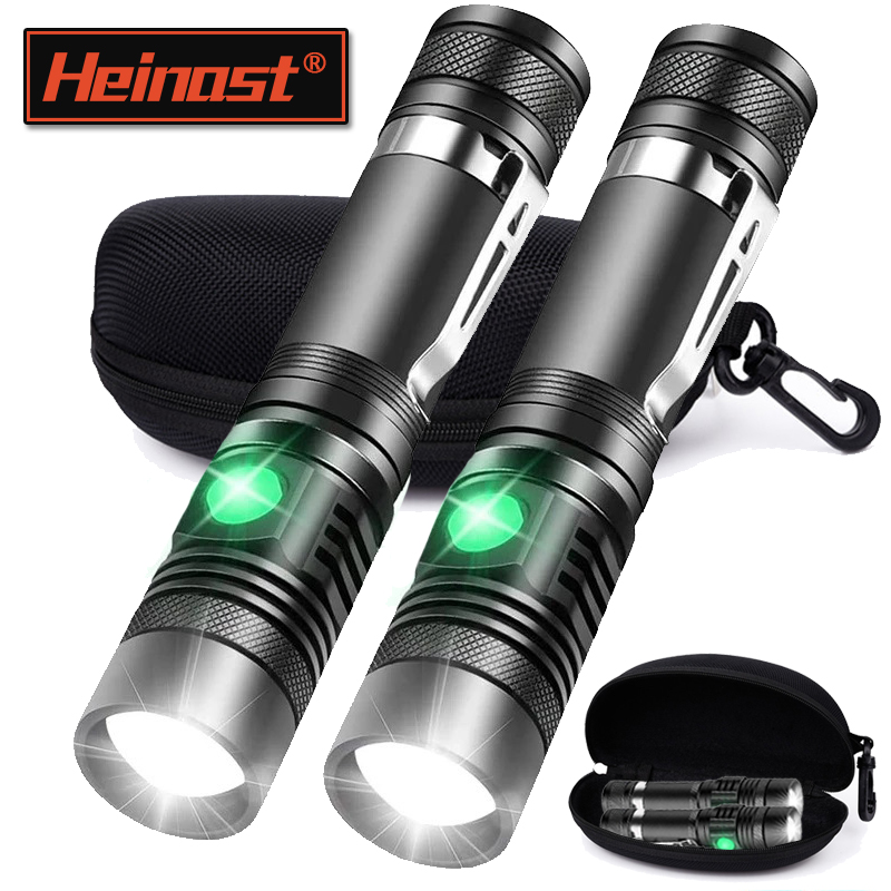 充電式 T6 ハンドヘルド懐中電灯使用 18650 ズームト - Outdoor Hunting Lights のレビューと価格