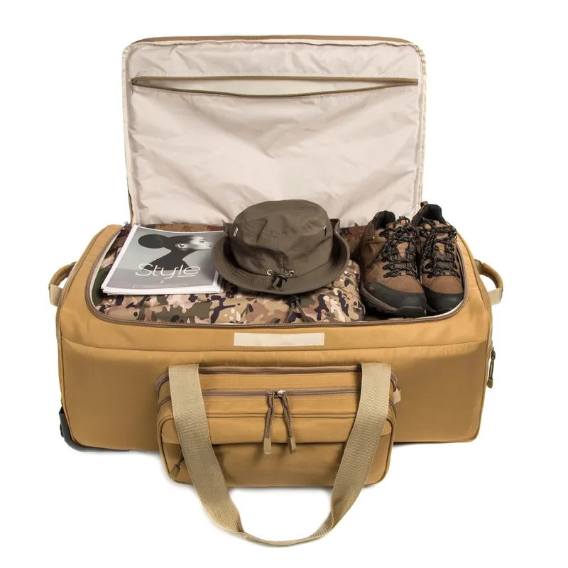 米国現地在庫 大容量戦術旅行ギアバッグ ヘビーカモフラージュ - Outdoor Hunting Gear Storage のレビューと価格