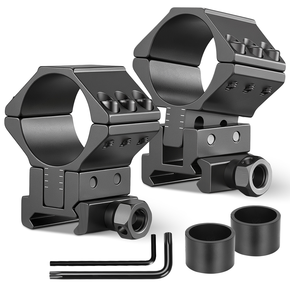 ユニークファイヤー ライフルスコープリング、1インチ（25. - Outdoor Hunting Lights のレビューと価格