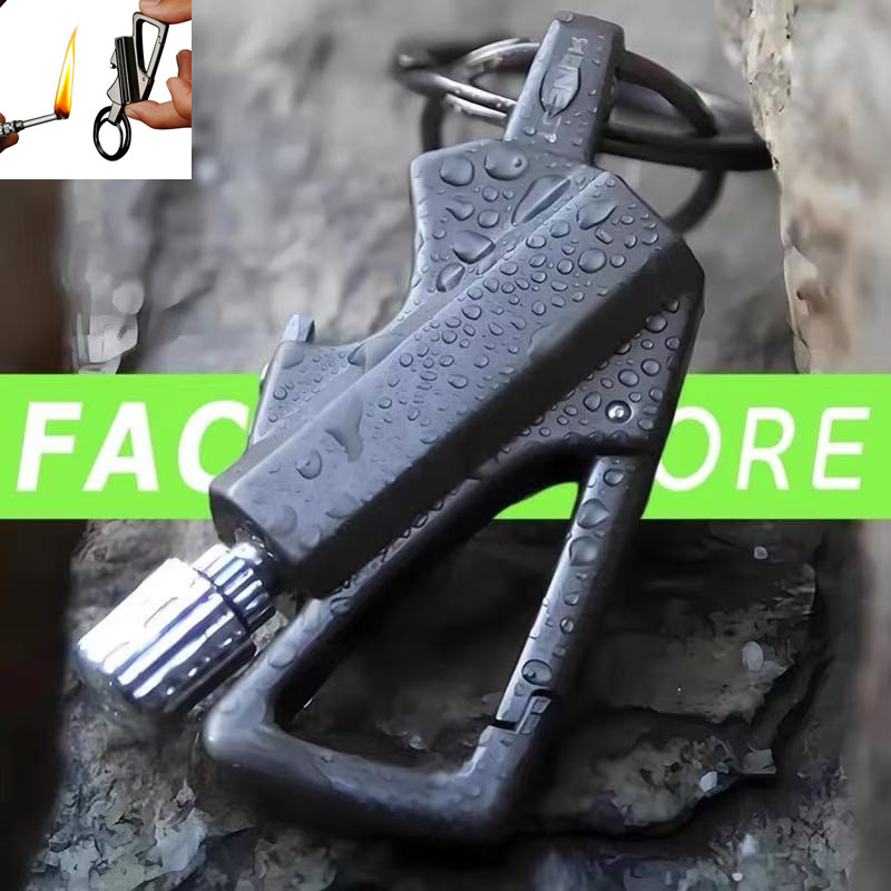 新しい屋外用金属製携帯ライター、不滅の火起こしマッチ、キャン - Fire Starter Waterproof のレビューと価格