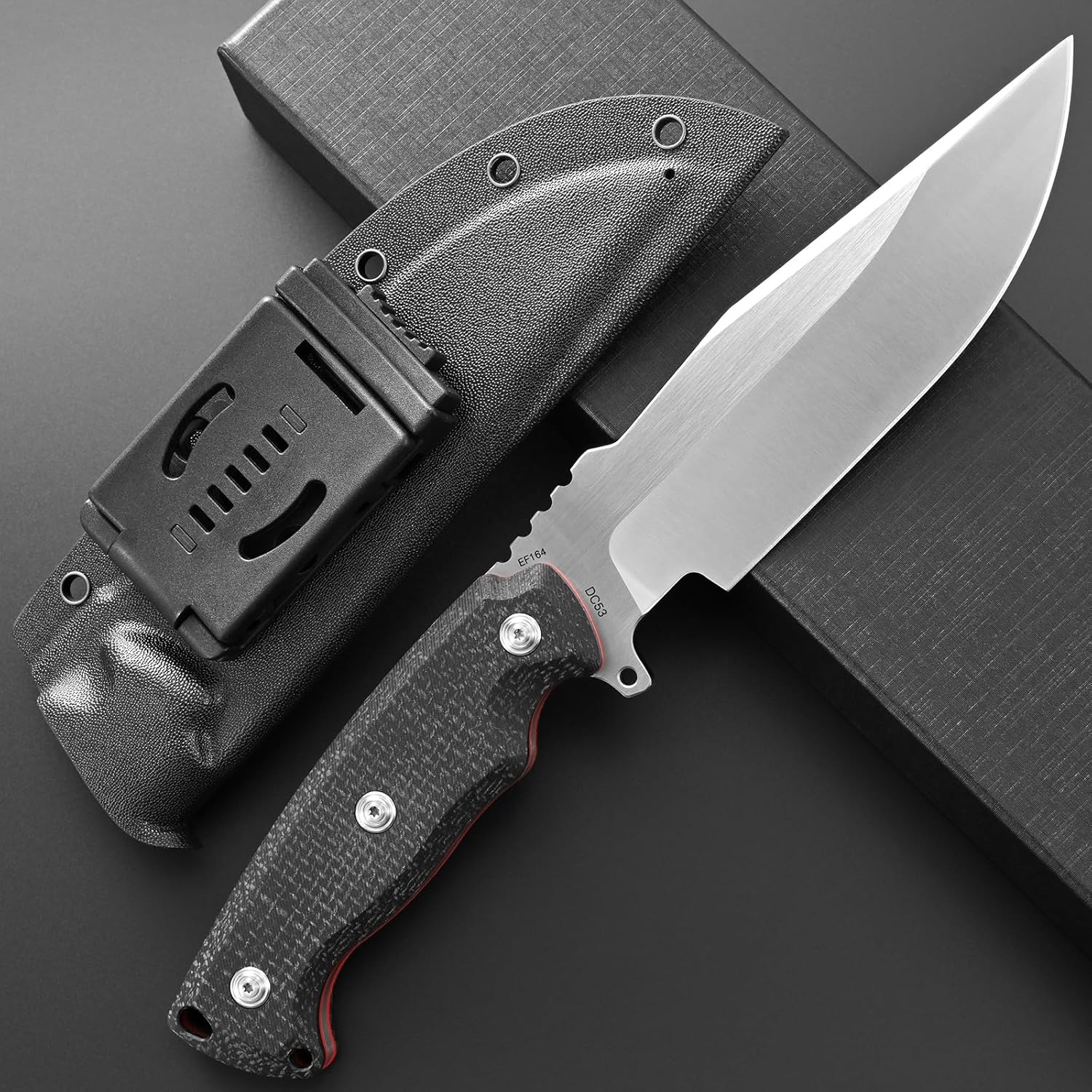 Eafengrow EF164 固定刃ナイフ DC53 鋼刃 - Knife Hunting Fixed Blade のレビューと価格