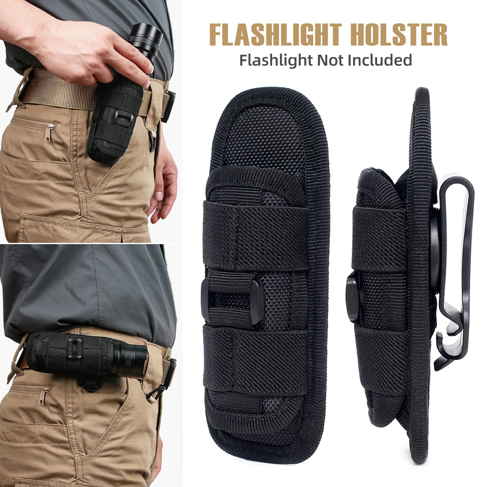 タクティカル懐中電灯カバー ナイロンケース 懐中電灯用ベルト - Outdoor Hunting Lights のレビューと価格