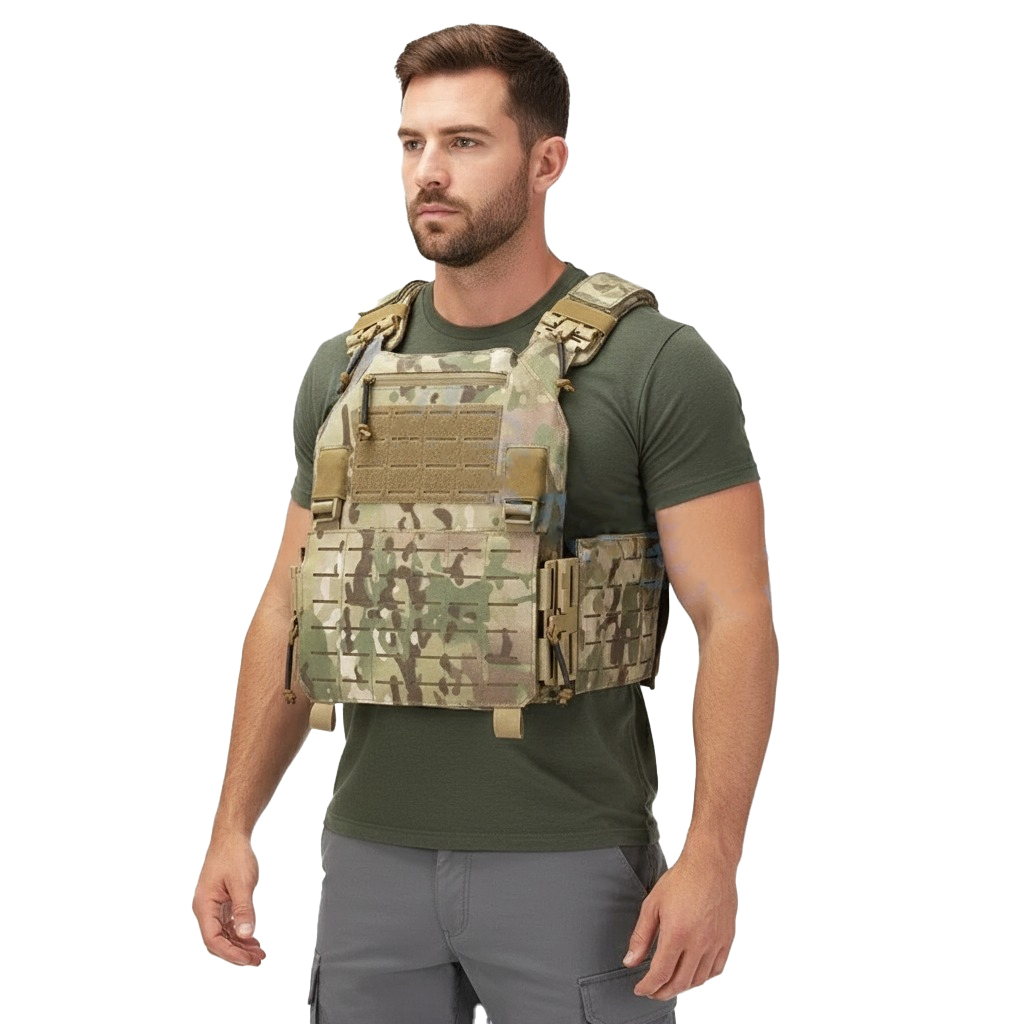 多機能クイックリリースタクティカルベストハンティングプロテク - Hunting Outdoor Wear のレビューと価格