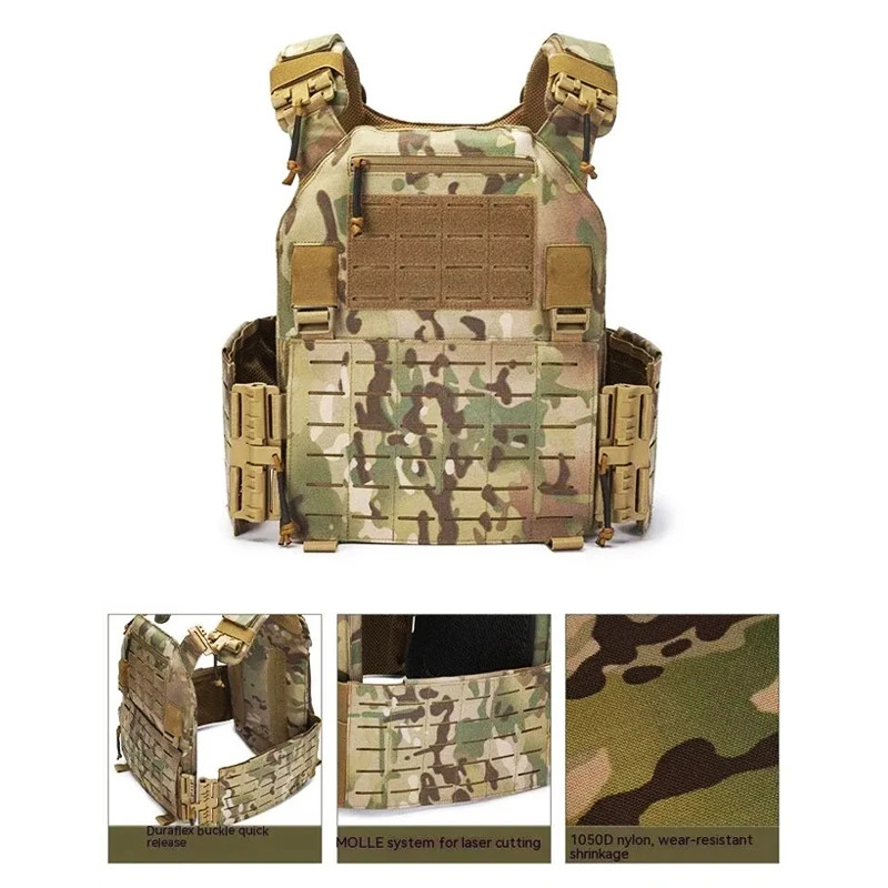 多機能クイックリリースタクティカルベストハンティングプロテク - Hunting Outdoor Wear のレビューと価格