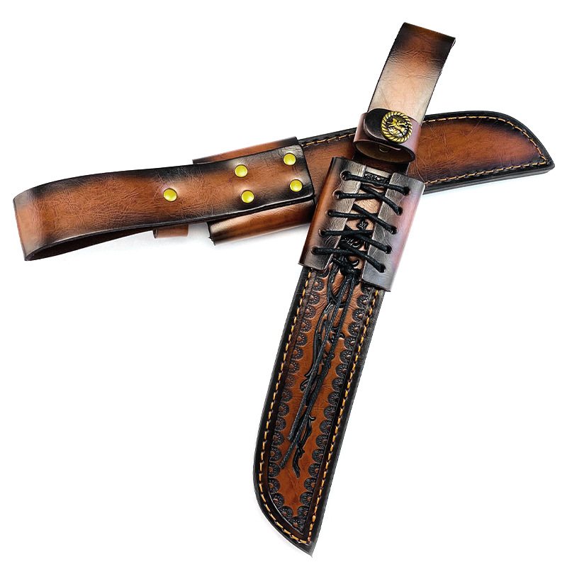 本革固定刃ナイフシース - ハンティングナイフ用ユニバーサル - Knife Hunting Fixed Blade のレビューと価格