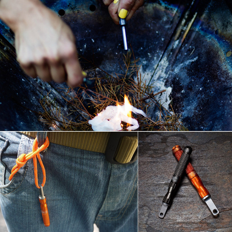 屋外用フリントとスチール製防水緊急火起こし、キャンプ用品亜鉛 - Fire Starter Waterproof のレビューと価格