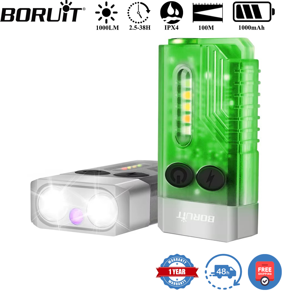 BORUiT V10 キーホルダー UV LED EDC 蛍 - Outdoor Hunting Lights のレビューと価格