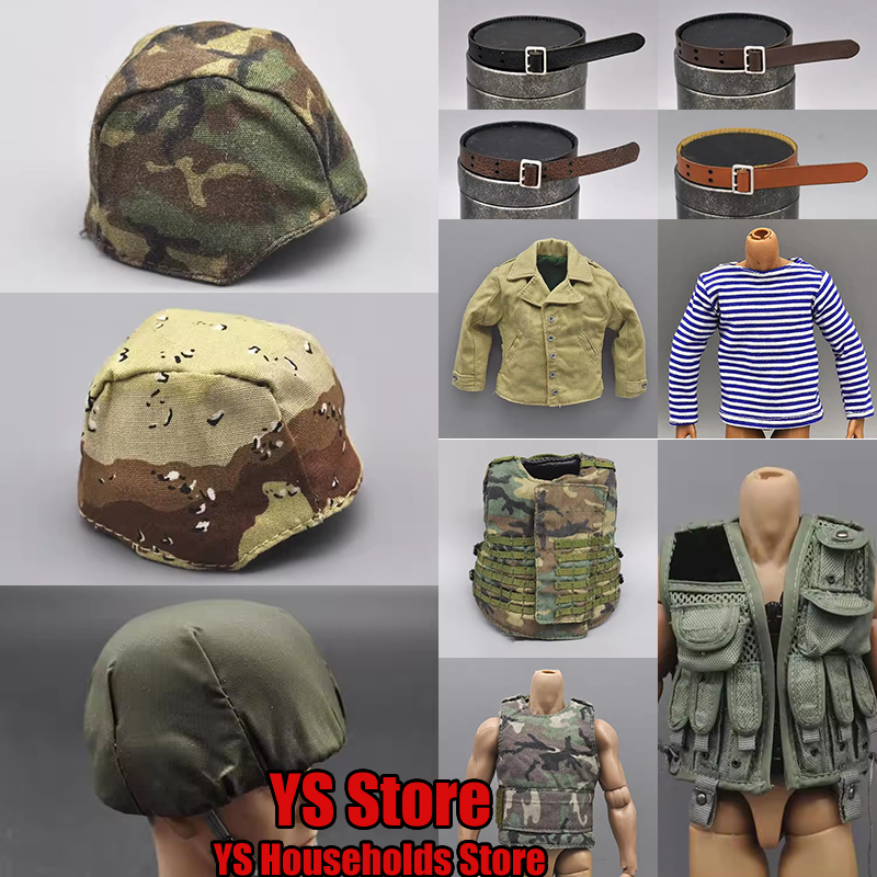 1/6 男性兵士軍事キャップタクティカルベストレトロユニセッ - Outdoor Hunting Movies のレビューと価格