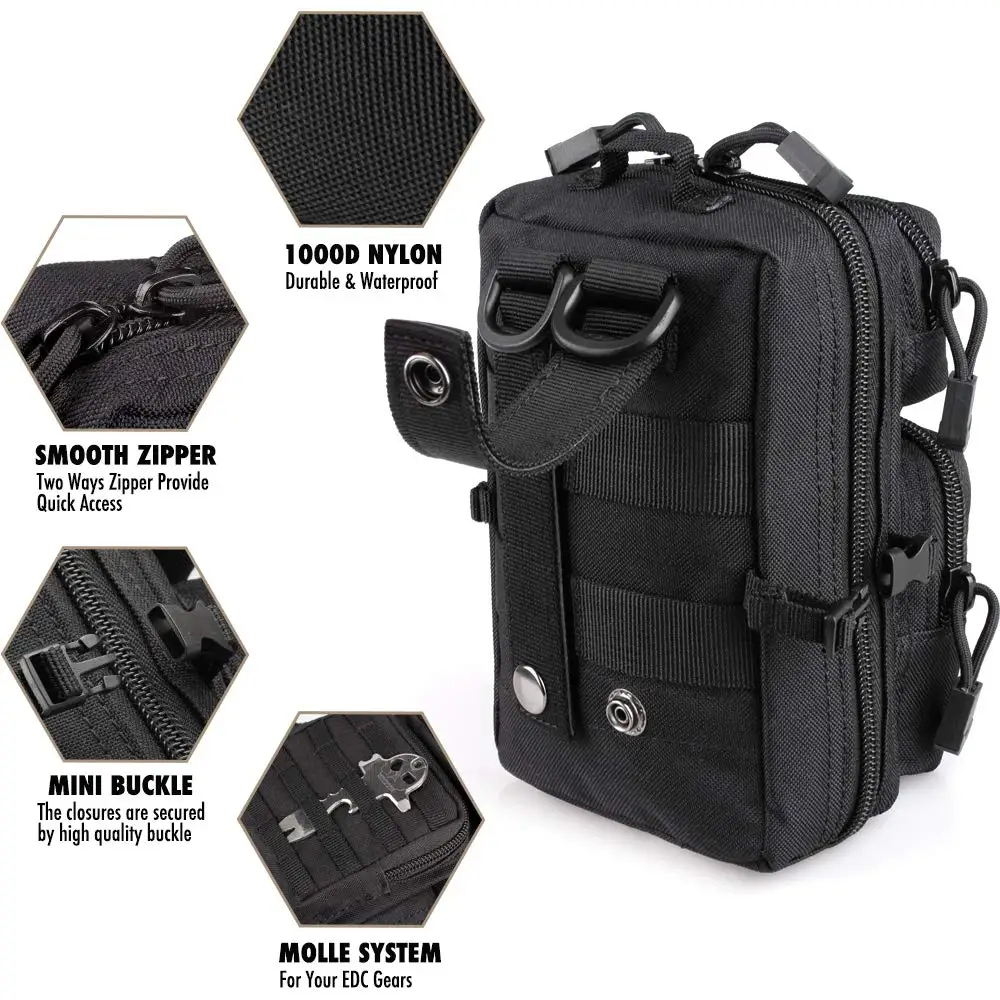 ミニモールユーティリティポーチ、EDC小型ツールポーチ、アウ - Outdoor Hunting Gear Storage のレビューと価格