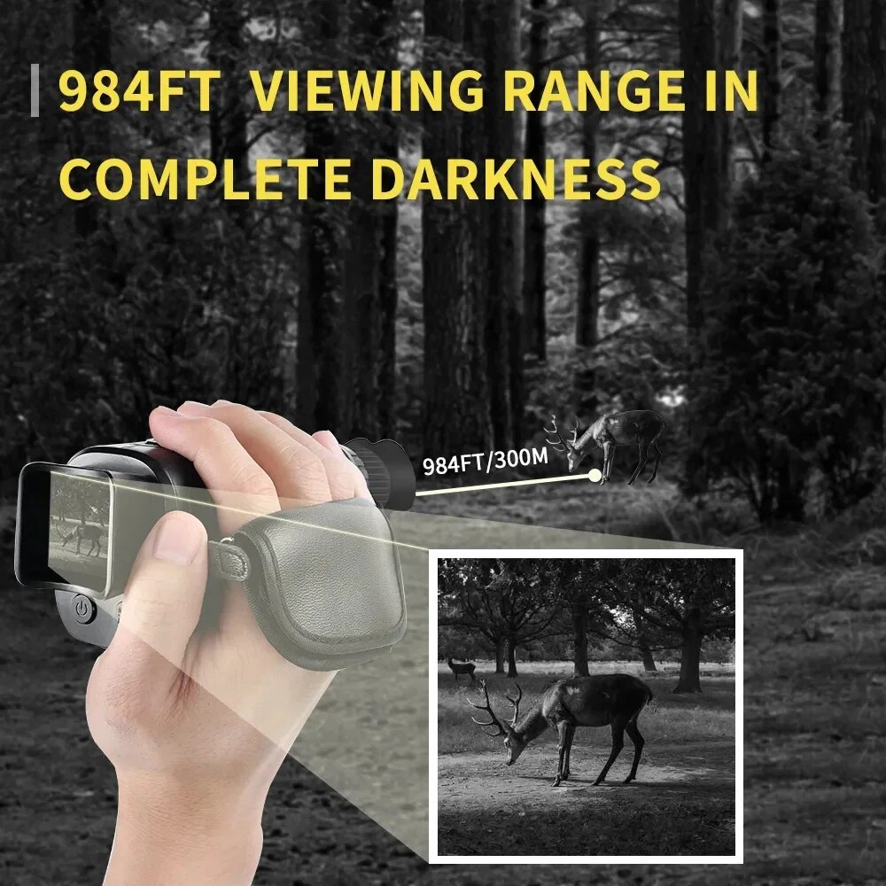 単眼暗視装置,1080p HD,赤外線カメラ,5倍デジタルラ - Hunting Outdoor Camera のレビューと価格
