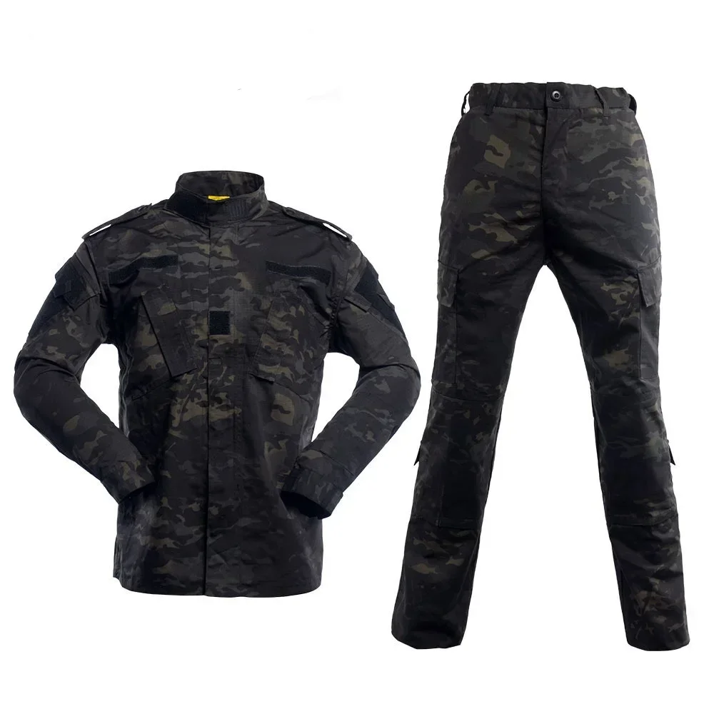 メンズミリタリーユニフォーム,戦術的な耐摩耗性スーツ,特殊部 - Hunting Outdoor Wear のレビューと価格