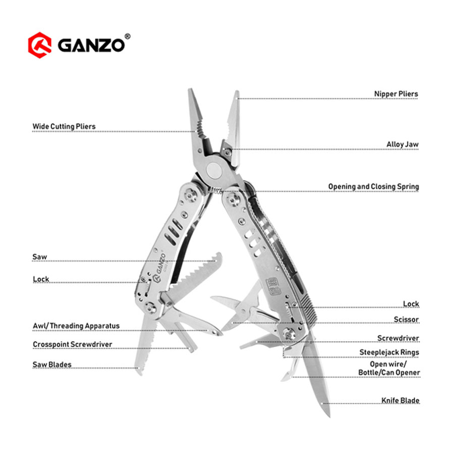 Ganzo G302 G302-H G302-B マルチプラ - Knife Hunting Fixed Blade のレビューと価格